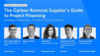 Carbonfuture Webinar: A Deep Dive Into Project Financing for Carbon Removal Suppliers