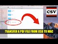 How to TRANSFER a PDF File from a USB Flash Drive to a Mac - Basic Tutorial | New