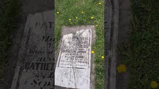 Walk thrue old st Michaels catholic cemetery , this was the Catholic pioneer graveyard