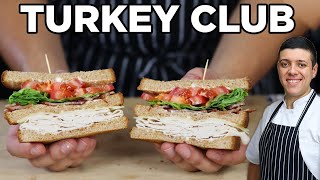 Easy Turkey Club Sandwich | Recipe by Lounging with Lenny