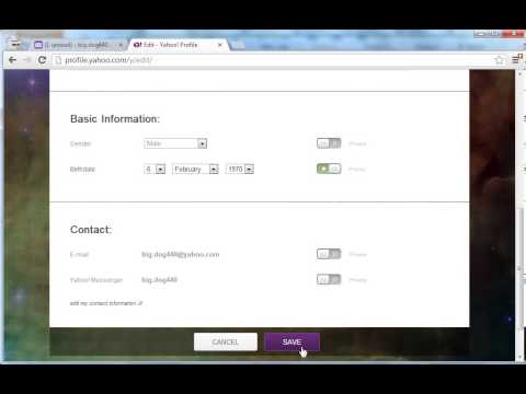 How to set the Age on your Yahoo Profile How to set the Age on your Yahoo Profile