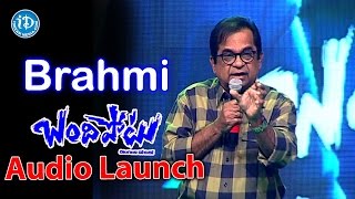 Brahmanandam Funny Speech | Bandipotu Movie Audio Launch