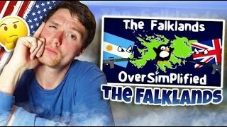 American Reacts to "The Falklands Oversimplified"