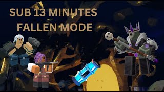 SUB 13 MINUTES DUO FALLEN WITH BRAWLER | TOWER DEFENSE SIMULATOR