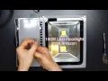 100 Watt LED vs 500 Watt Halogen Floodlight Comparison