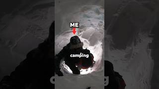I didn’t survive snow cave camping