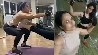 Actor Pragathi Latest Gym Workout Video | Pragathi Aunty Workouts | Celebrity Gym | Tollywood Nagar