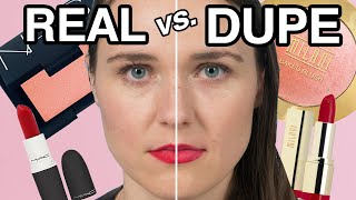 Real Vs. Dupe Makeup Challenge