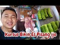 Proses Pembuatan Es Pisang Hijau Untuk Dijual