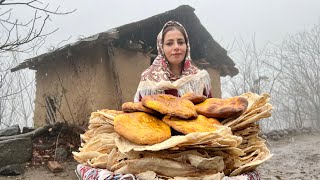 Village Daily Routine Baking Lavash & Penjayish Bread in Tandoor ♧ Village Cooking Vlog