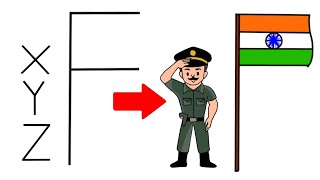 26 January Drawing | Republic Day Special | How to draw Indian Flag And Soldier