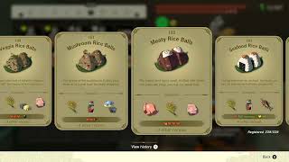 All Recipes in Zelda Tears of the Kingdom