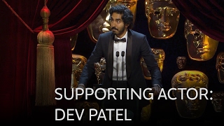 Dev Patel wins the Best Supporting Actor BAFTA for Lion - The British Academy Film Awards 2017