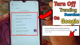 How to Turn Off Trending Searches on Google in 2024