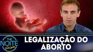 Léo Lins discute a legalização do aborto | The Noite (26/07/18)
