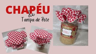 Chapeu de Tampa de Pote | Sombrero para adorno de vidro