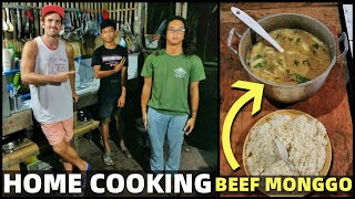 COOKING BEEF MONGGO SOUP - Beach Land House Philippines - FAMILY LIFE IN DAVAO MINDANAO