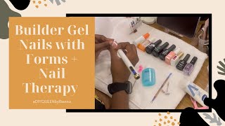 Builder Gel Nails with Forms | Nail Therapy | Melody Susie | #beetles #tammytaylor #modelones #nail