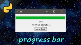 Learn Python tkinter GUI progress bars easy 📊