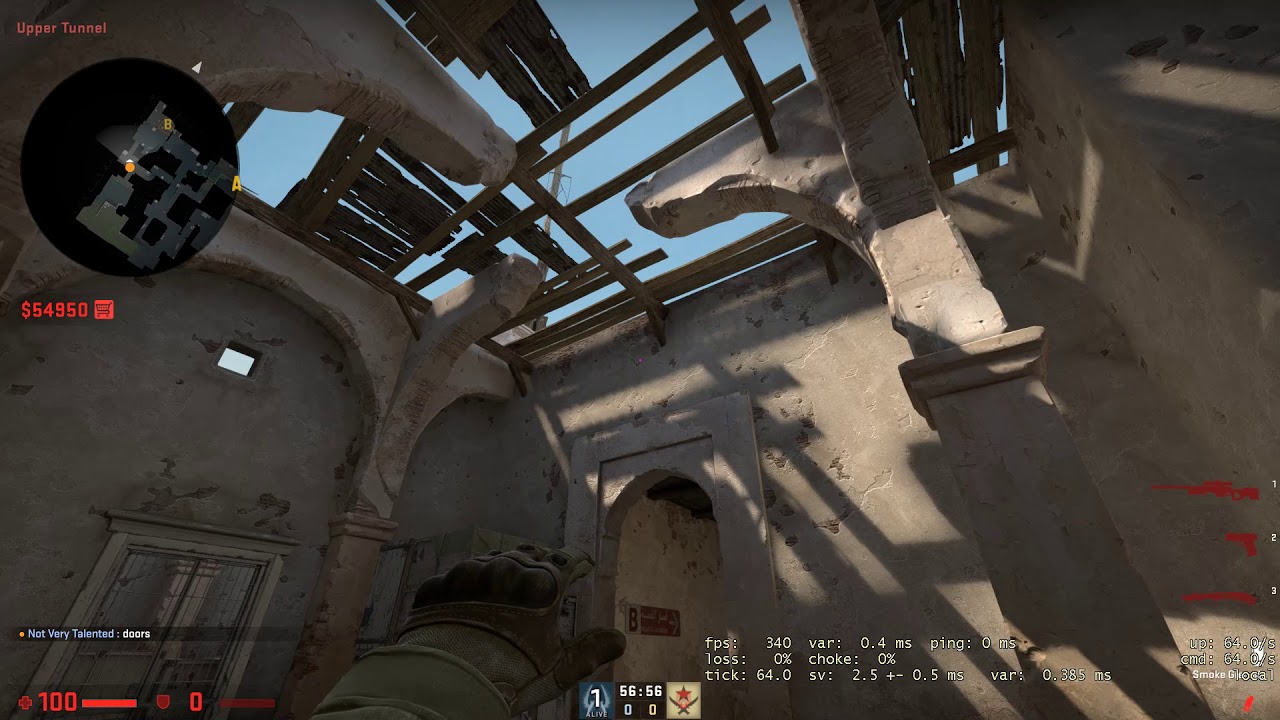 Dust2 CSGO: Smokes On B After Update - B Doors Flipped - YouTube