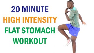 20 Minute High Intensity Flat Stomach Workout/ Advanced HIIT Cardio 🔥 230 Calories 🔥