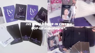 ive CINEMA POP-UP🎬絶対欲しいトレカがある/다이브로그/아이브원영/포카 /MD/photocard/DIVEvlog/ive unboxing