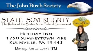 KrisAnne Hall State Sovereignty: The Roles of the States and Federal Government