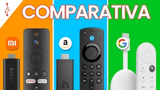 Chromecast Google TV 4K vs Amazon Fire TV Stick 4K vs Mi TV Stick 4K - MEJORES TV STICKS 2024