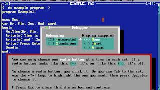TPTOUR -- Turbo Pascal 6 IDE Interactive Tutorial