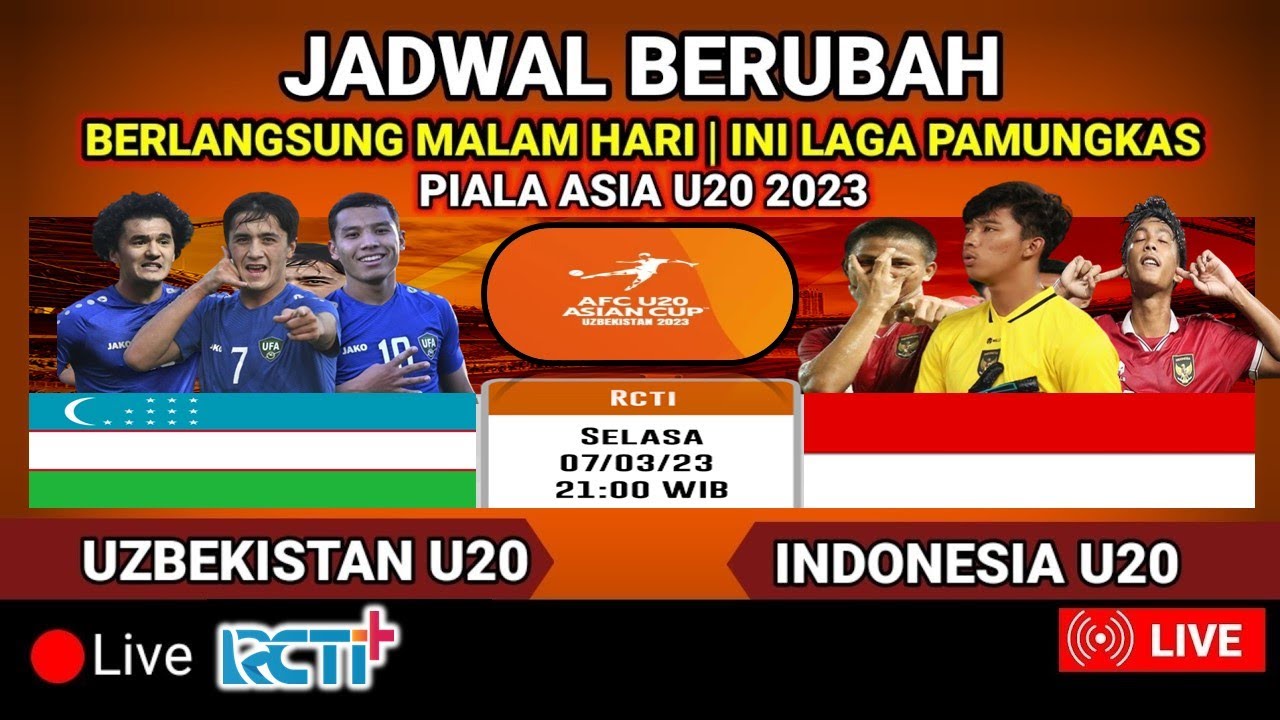 Partai Penentuan ! Indonesia Vs Uzbekistan - Jadwal Piala Asia U 20 ...