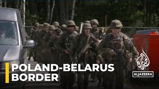 Polish Minister of National Defence says the country's border with Belarus is 'in danger'