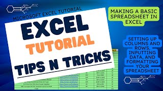 Microsoft Excel Tutorial - Making a Basic Spreadsheet in Excel