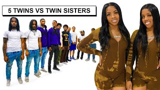5 SETS OF TWINS VS TWIN SISTERS: TM TWINS