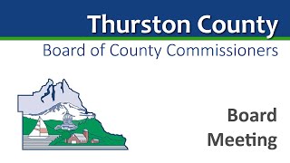 October 15, 2024 Thurston County Board of County Commissioners Meeting