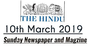 The Hindu Newspaper 10th March 2019