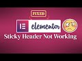 [Fix]    Elementor Sticky Header Not Working in 2025 | Easy WordPress Tutorial