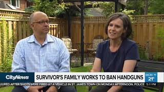 Danforth shooting survivor’s family works to ban handguns