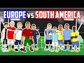 ⚽️EUROPE vs SOUTH AMERICA!⚽️ 5-a-side feat Ronaldo Haaland Messi Mbappe and more (Frontmen 5.11)