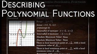 Describing Polynomial Functions