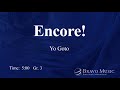 Encore! by Yo Goto