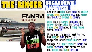 Eminem - The Ringer: Lyrics/Rhymes BREAKDOWN! ANALYSIS! and REACTION