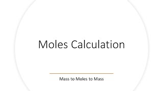 Moles Molar Mass Mass To Mole To Mass Dimensional Analysis | Calculation