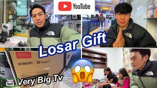 LOSAR GIFT 🎁 || CONGRATULATION || VERY BIG TV || SUBSCRIBERS SEND || TIBETAN VLOGGER || NEW VIDEO