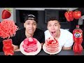Nur Rotes Essen FÜr 24 Stunden Challenge !!! | Prankbrostv