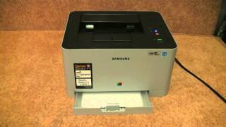 Unboxing цветного лазерного принтера Samsung CLP-365 с тестом печати