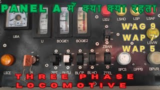 PANEL - A Equipment of Three phase Loco |पैनल  A में क्या क्या रहता है ?