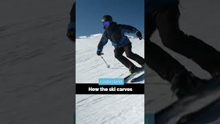 How a Ski Carves and Turn #shorts