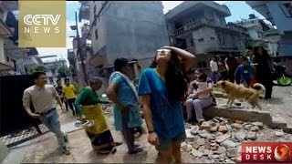 New Footage: Massive aftershocks jolt Nepal