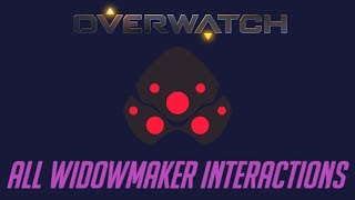 Overwatch - All Widowmaker Interactions + Unique Kill Quotes