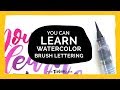 watercolor brush lettering